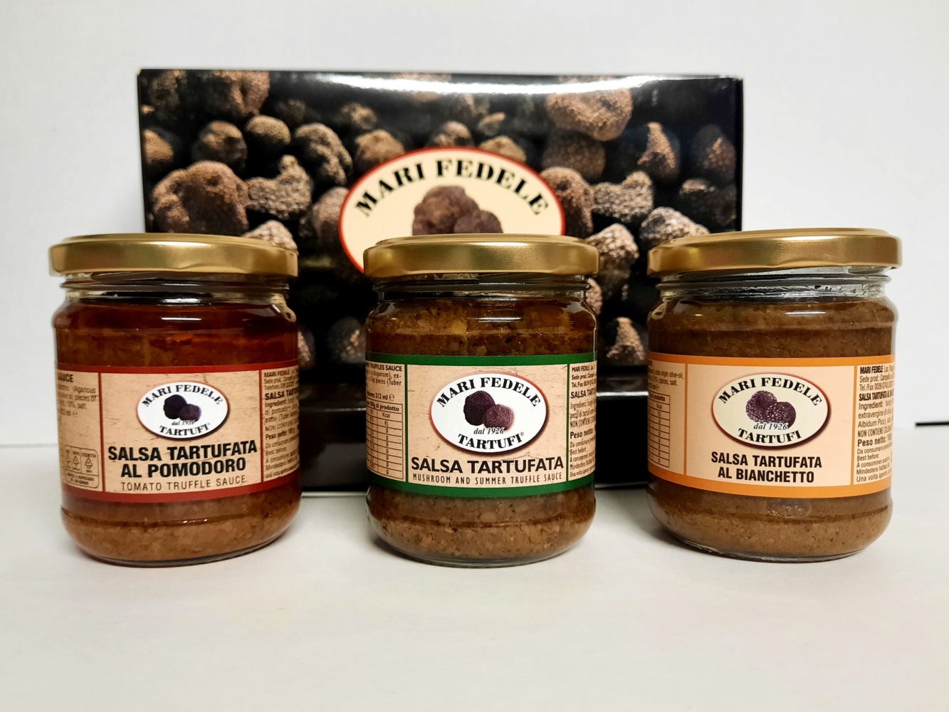 Pacchetto - MIX TARTUFATA da 180g — Mari Fedele Tartufi, Campello sul Clitunno Pacchetto - MIX TARTUFATA da 180g — Mari Fedele Tartufi, Campello sul Clitunno
